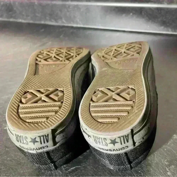 Converse Triple Black Grey Speckled Padded Tongue Sz 9, 160297C- EUC! - Picture 10 of 12